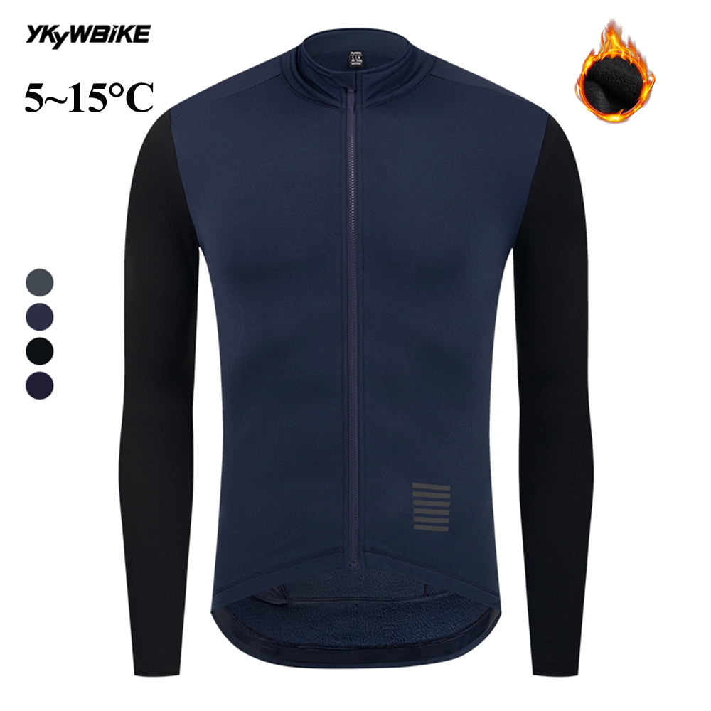 Cycling Commuter Jacket - YKYWBIKE 5-15°C Thermal Fleece Winter Cycling