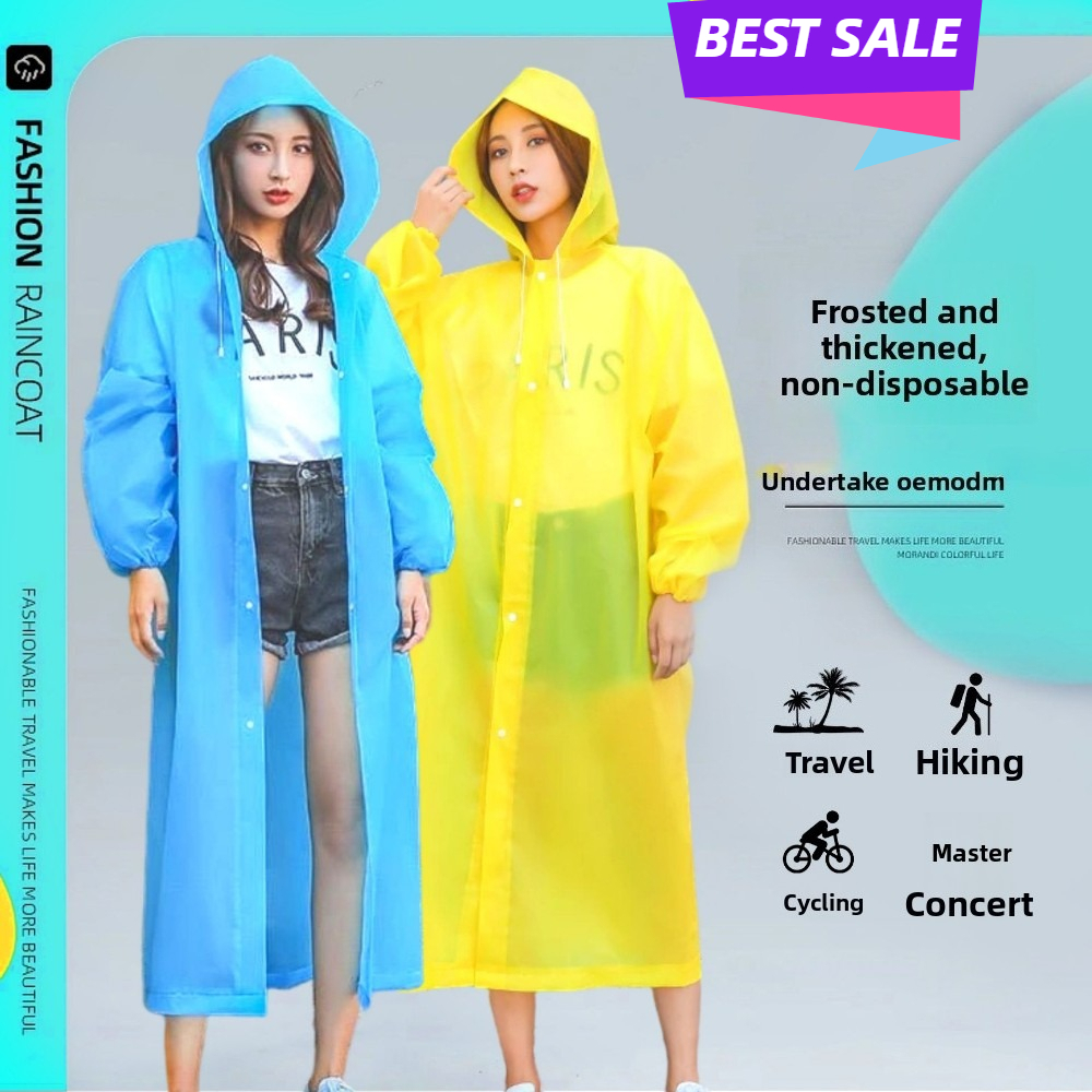 Reusable Thickened Adult Rainc - Cycling Commuter Rain Gear recension och pris