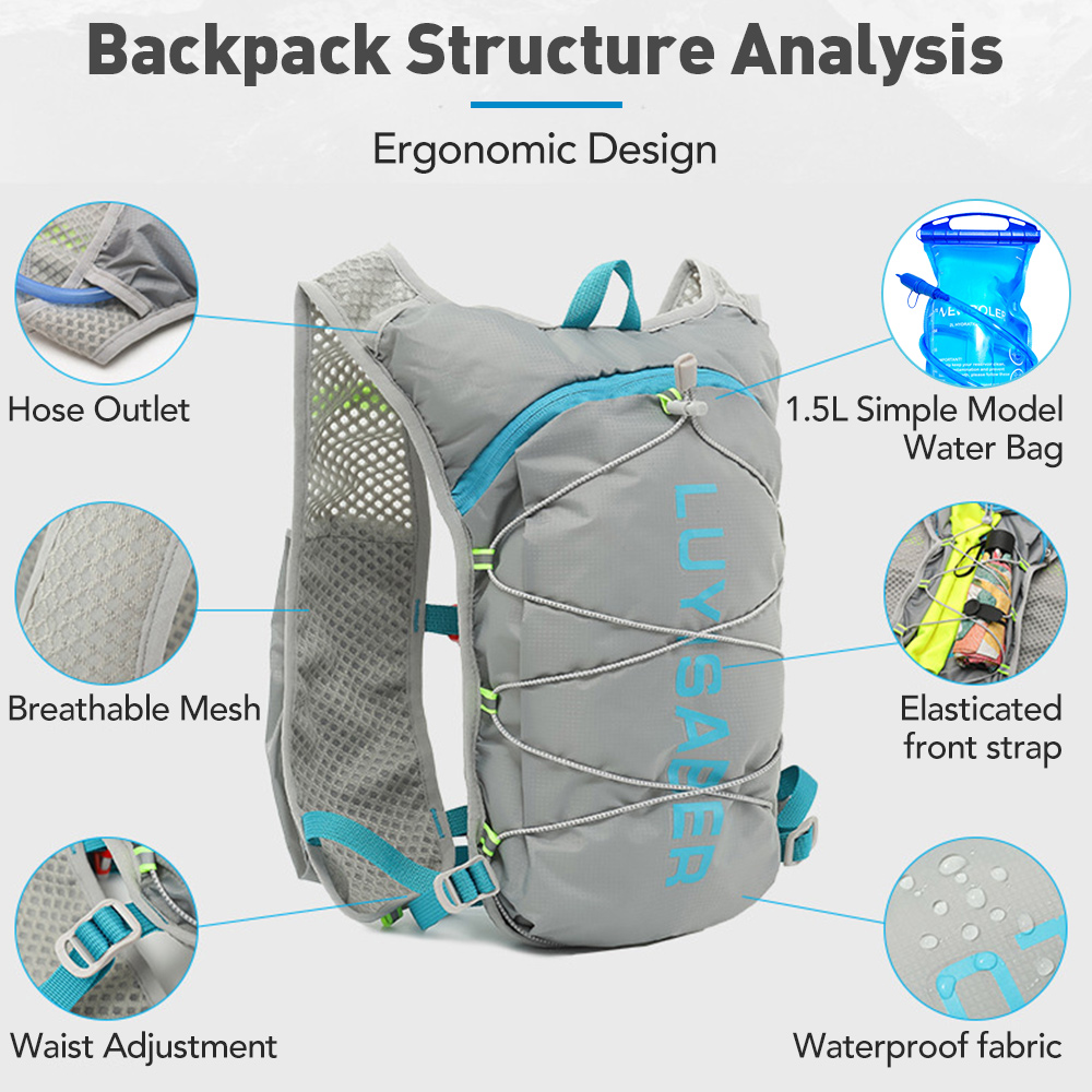 5L Ultra-light Hydration Vest  - Cycling Commuter Backpack Waterproof recension och pris
