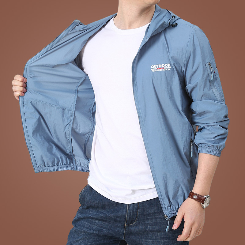 Summer Sun Jacket Men Outdoor  - Cycling Commuter Jacket recension och pris