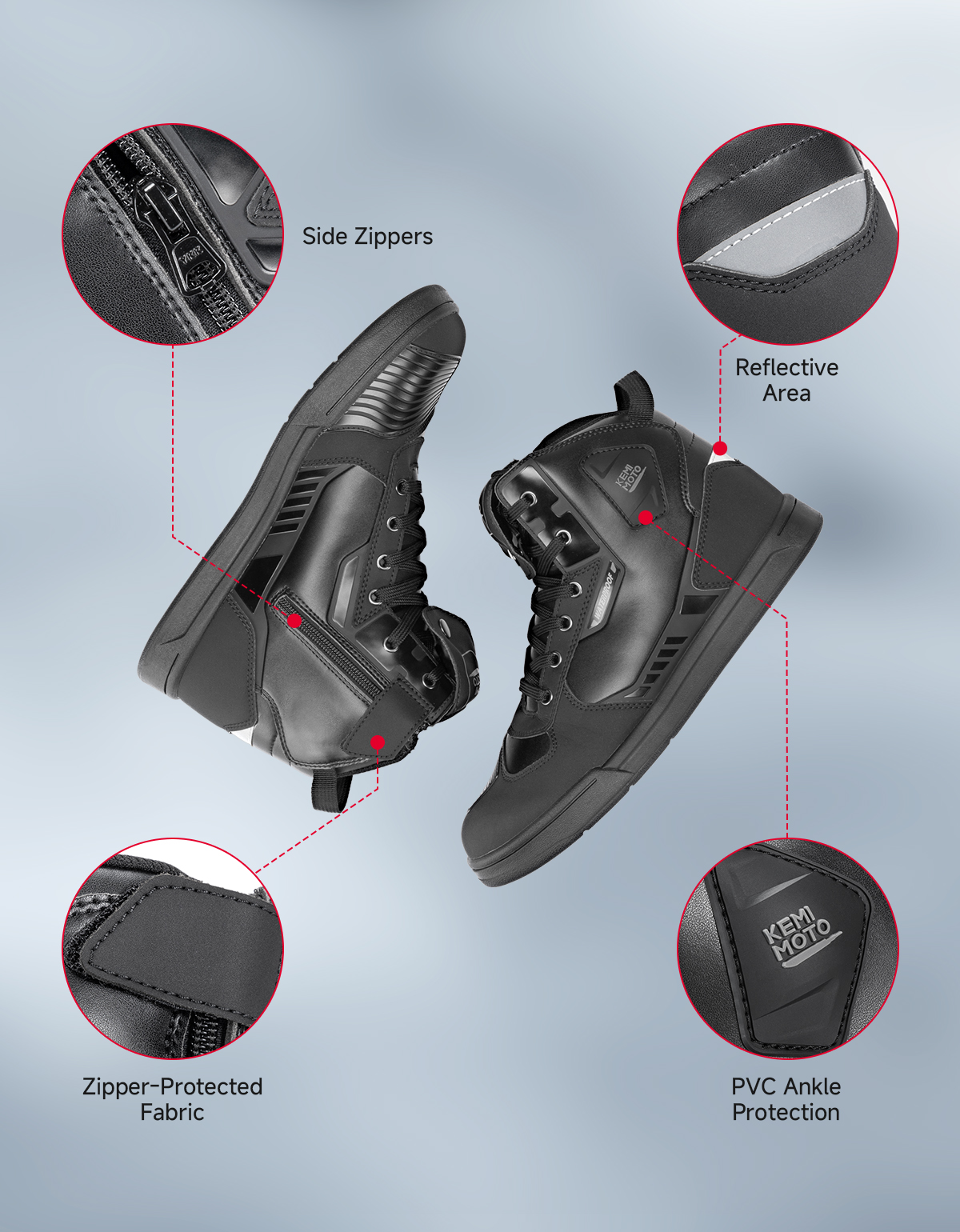 KEMIMOTO Men's Motorcycle Ridi - Cycling Commute Shoes recension och pris