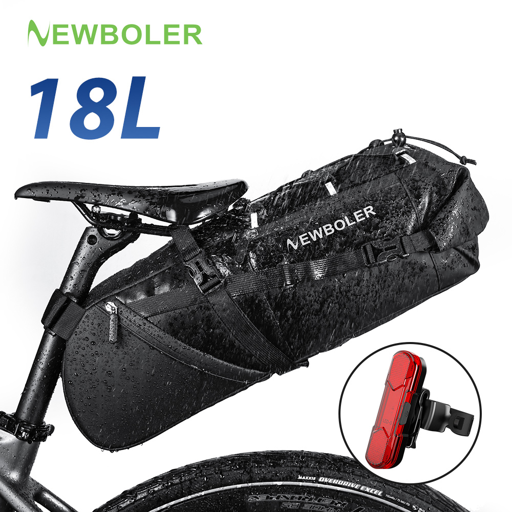 NEWBOLER 18L Bike Saddle Bag W - Cycling Commuter Backpack Waterproof recension och pris