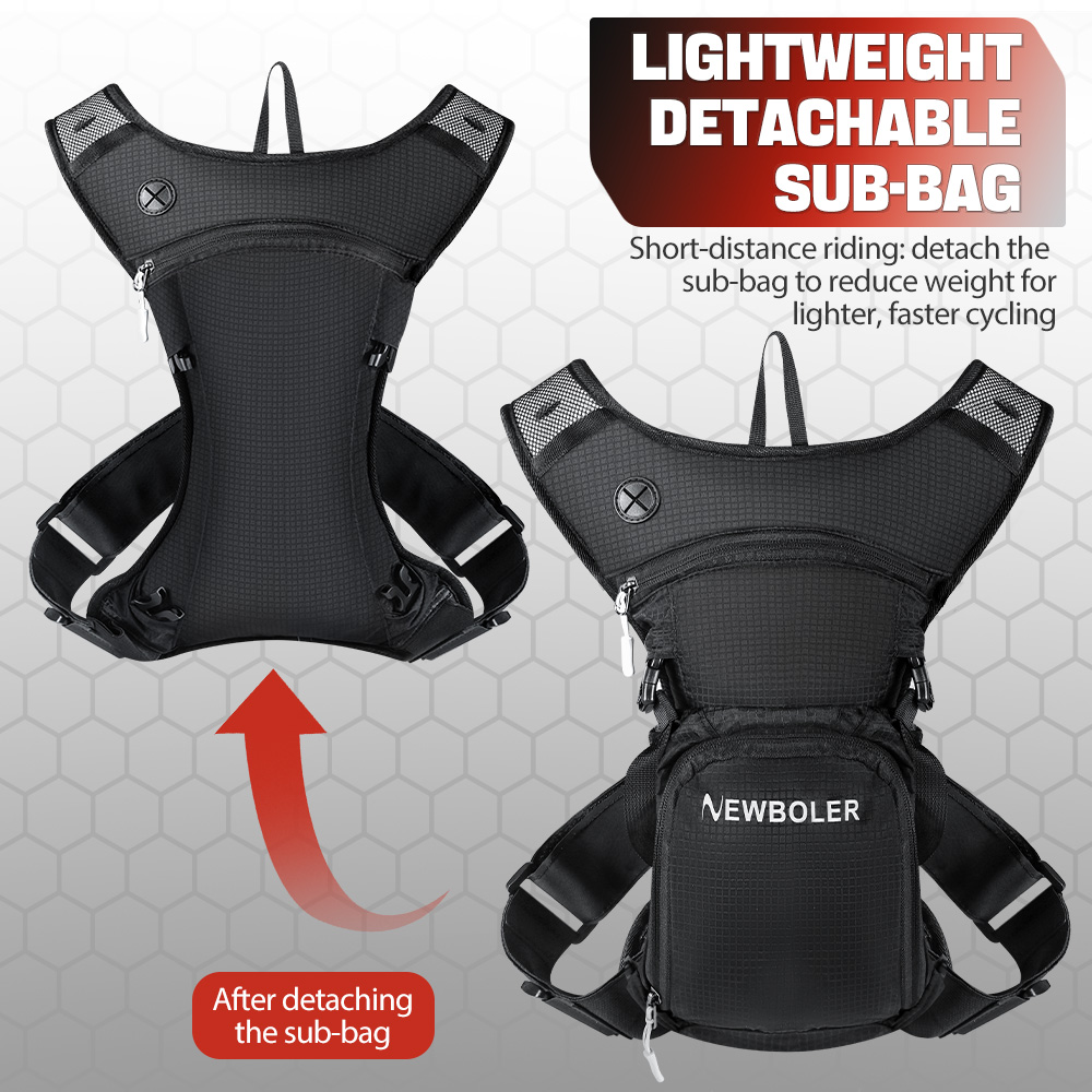 NEWBOLER 8L Motorcycle Cycling - Cycling Commuter Backpack recension och pris