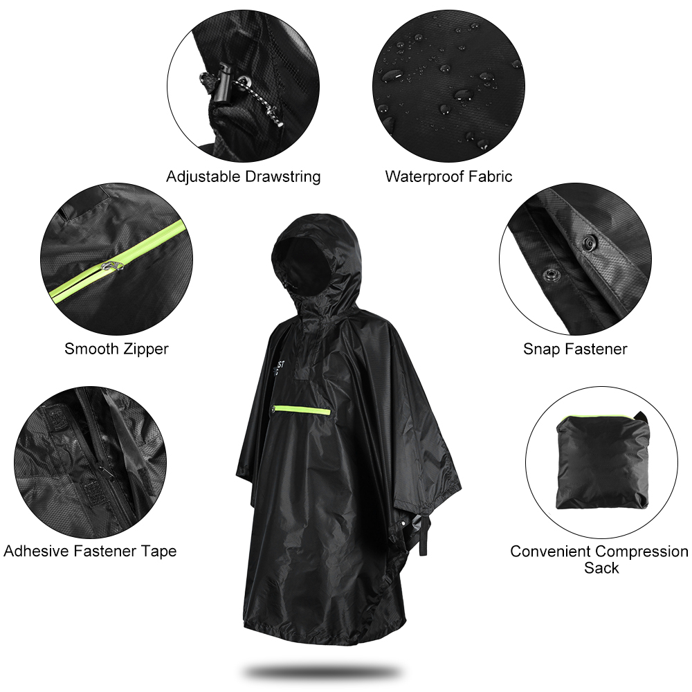 Bicycle Raincoat Rain Coat Rai - Cycling Rain Jacket Commute recension och pris