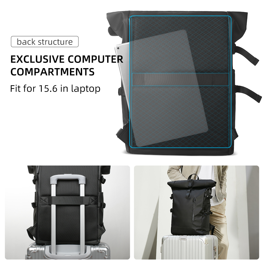 HK Expandable Travel Backpack  - Cycling Commuter Backpack Waterproof recension och pris