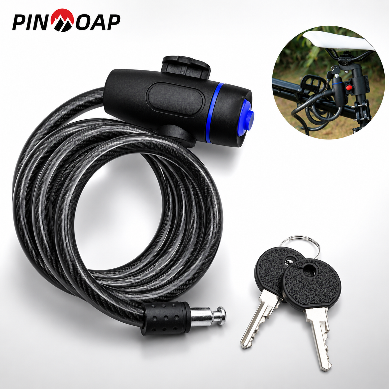 PINMOAP 1PC Universal Bike Loc - Commuter Bike Lock recension och pris