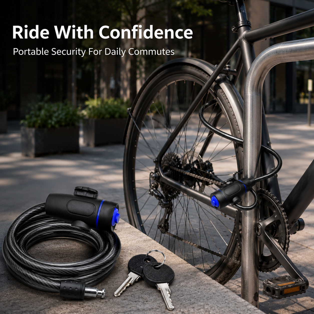 PINMOAP 1PC Universal Bike Loc - Commuter Bike Lock recension och pris