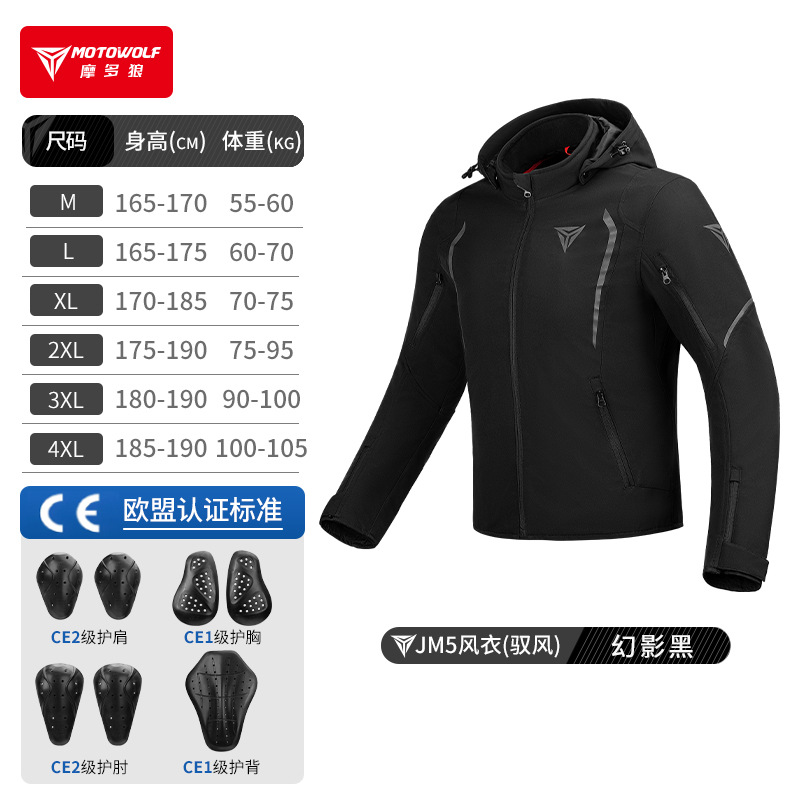 MOTOWOLF Windbreaker Motorcycl - Winter Cycling Commute recension och pris