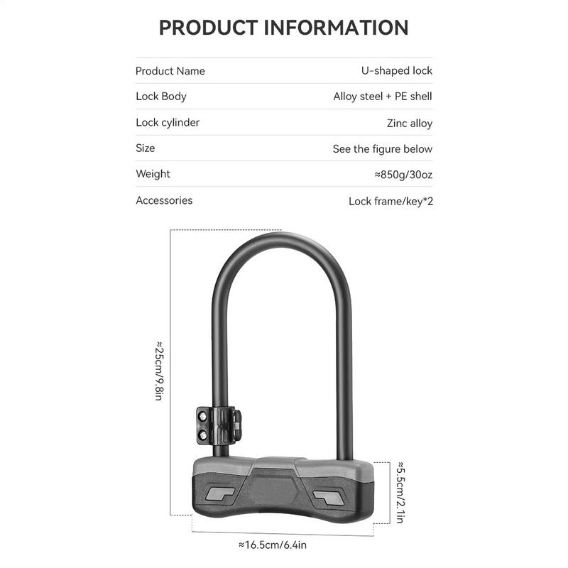 Scooter Locks Anti Theft Heavy - Commuter Bike Lock recension och pris