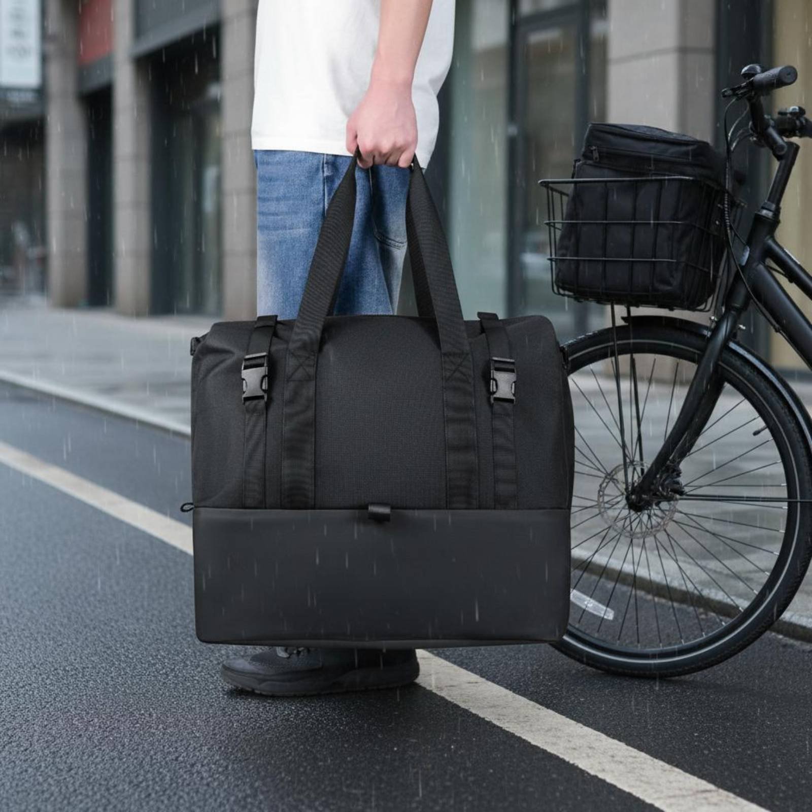 Electric Bike Basket Bag Dustp - Cycling Commute Gear recension och pris