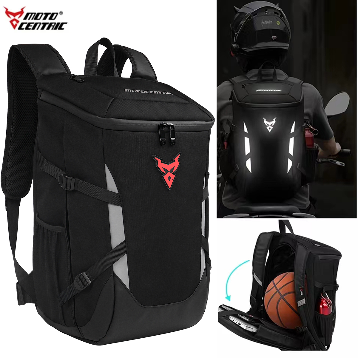 Riding Backpack Motorcycle Hel - Cycling Commuter Backpack Waterproof recension och pris
