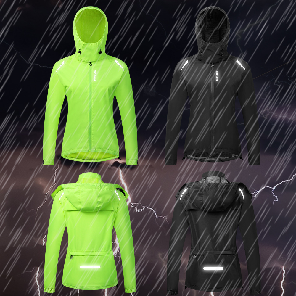 WOSAWE Cycling Raincoat Women  - Cycling Rain Jacket Commute recension och pris