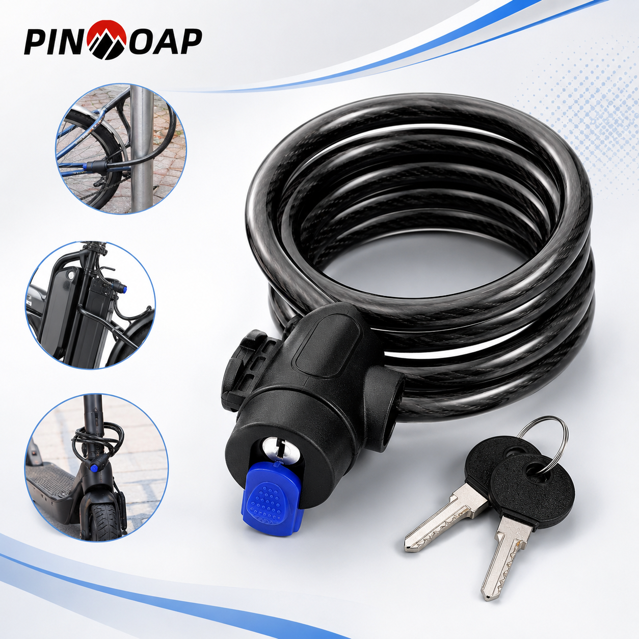 PINMOAP 1PC Bicycle Bike Lock  - Commuter Bike Lock recension och pris