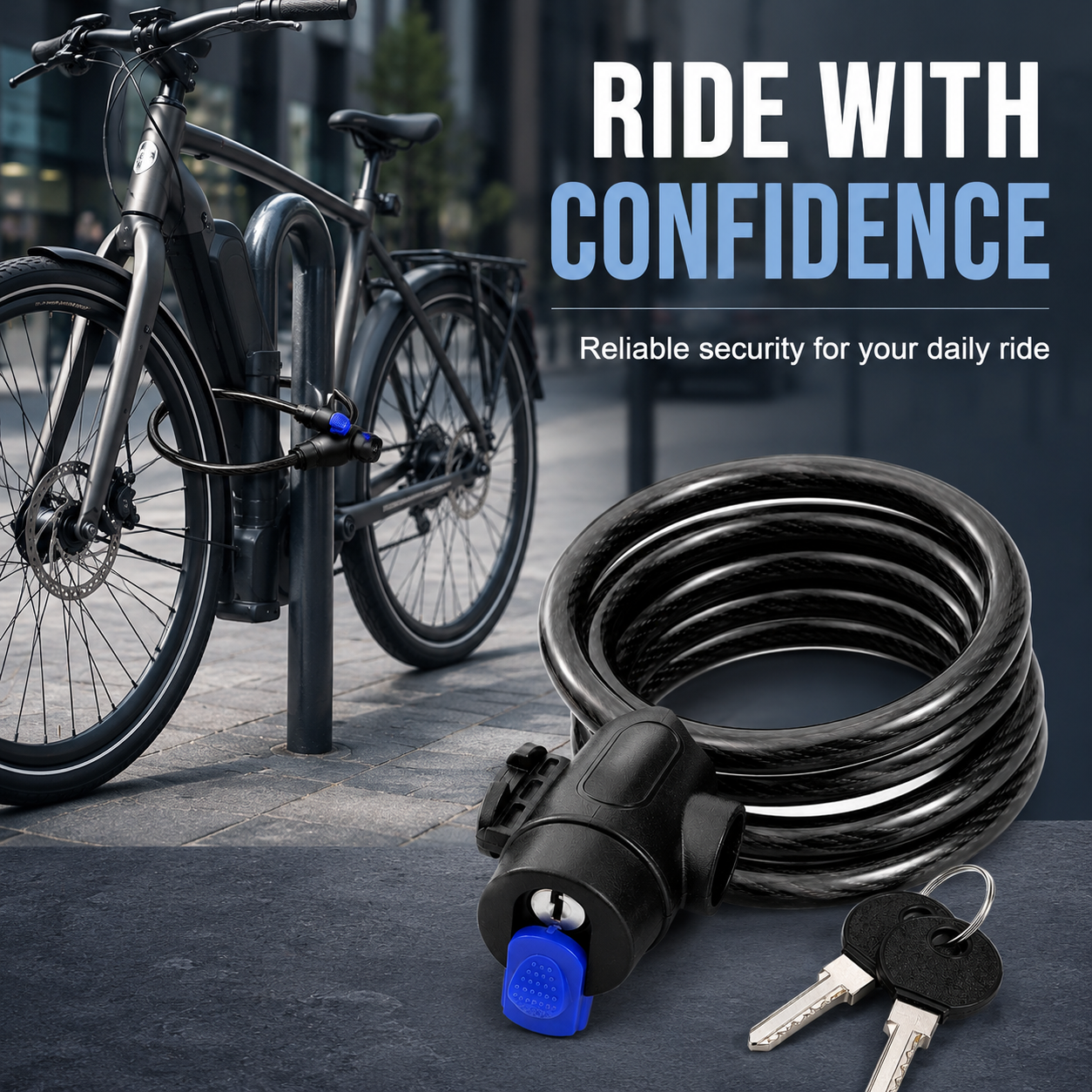 PINMOAP 1PC Bicycle Bike Lock  - Commuter Bike Lock recension och pris