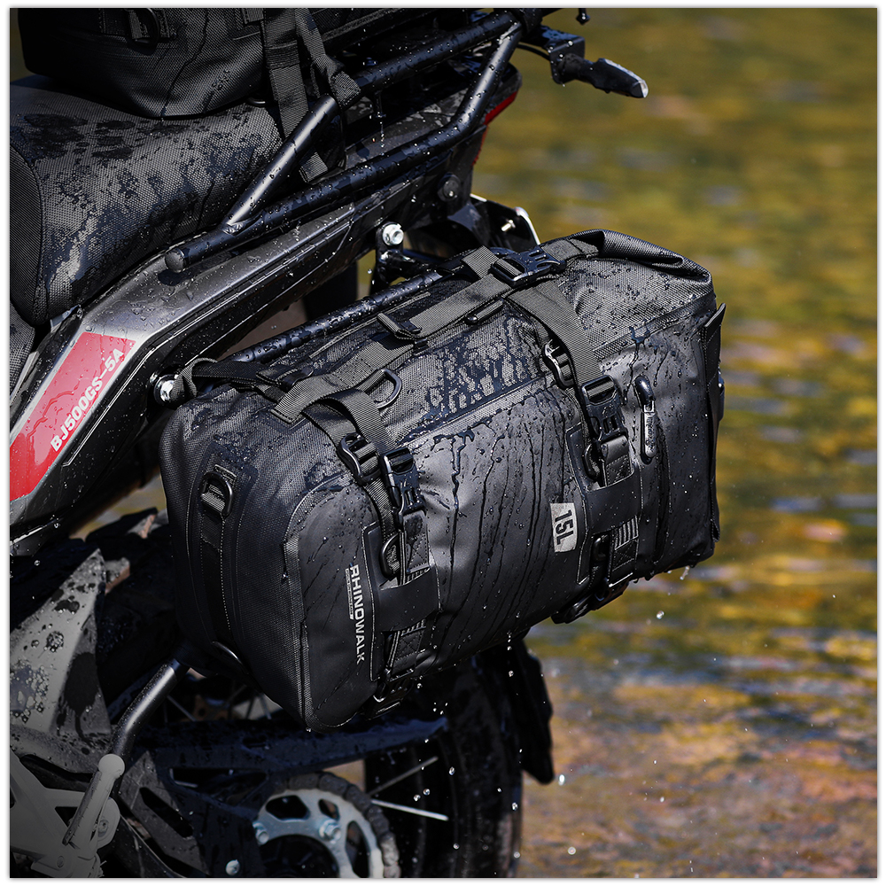 Rhinowalk Motorcycle Tail Bag  - Cycling Commuter Backpack recension och pris