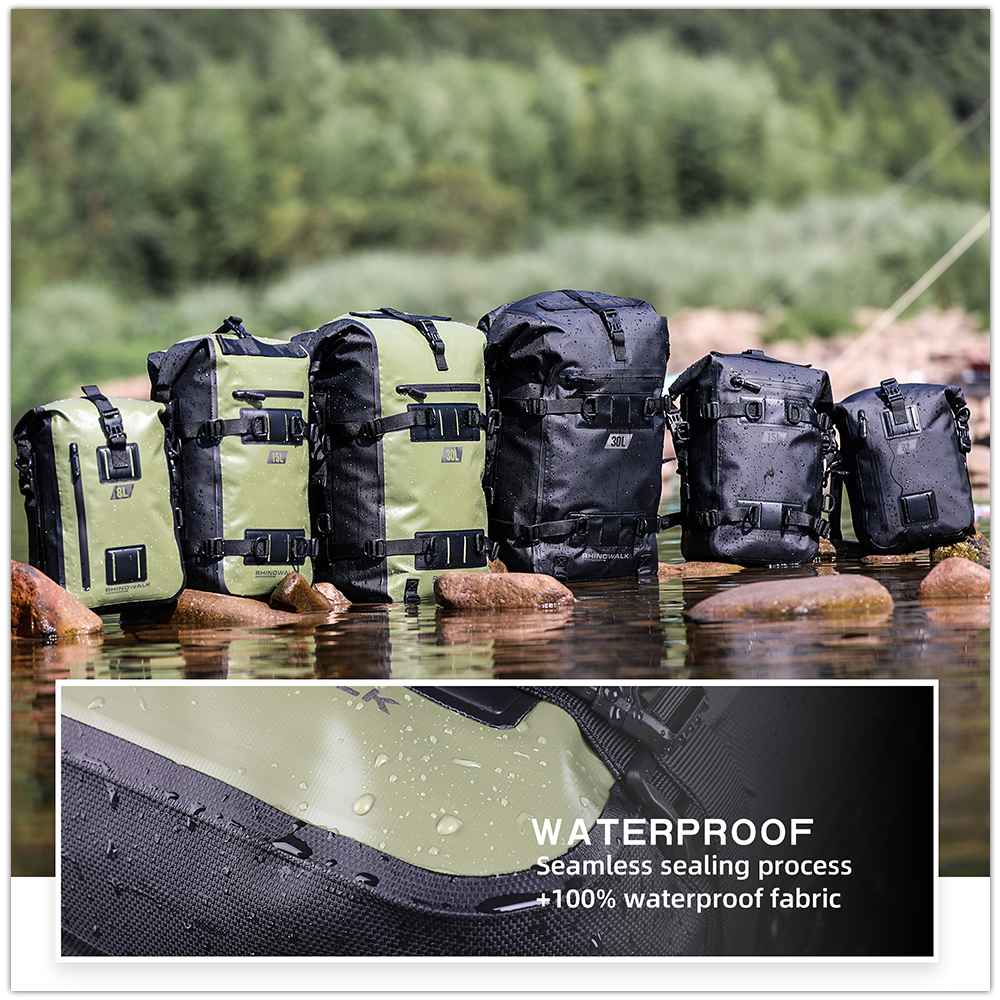 Rhinowalk Motorcycle Tail Bag  - Cycling Commuter Backpack recension och pris
