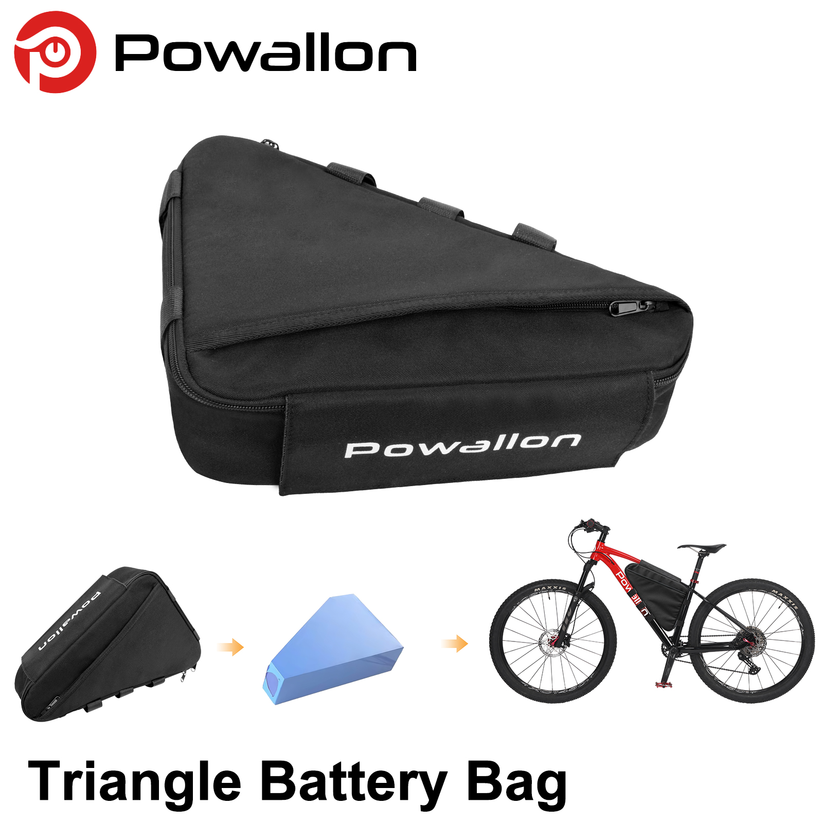 E-Bike Triangle Battery Bag Wa - Cycling Commuter Backpack Waterproof recension och pris