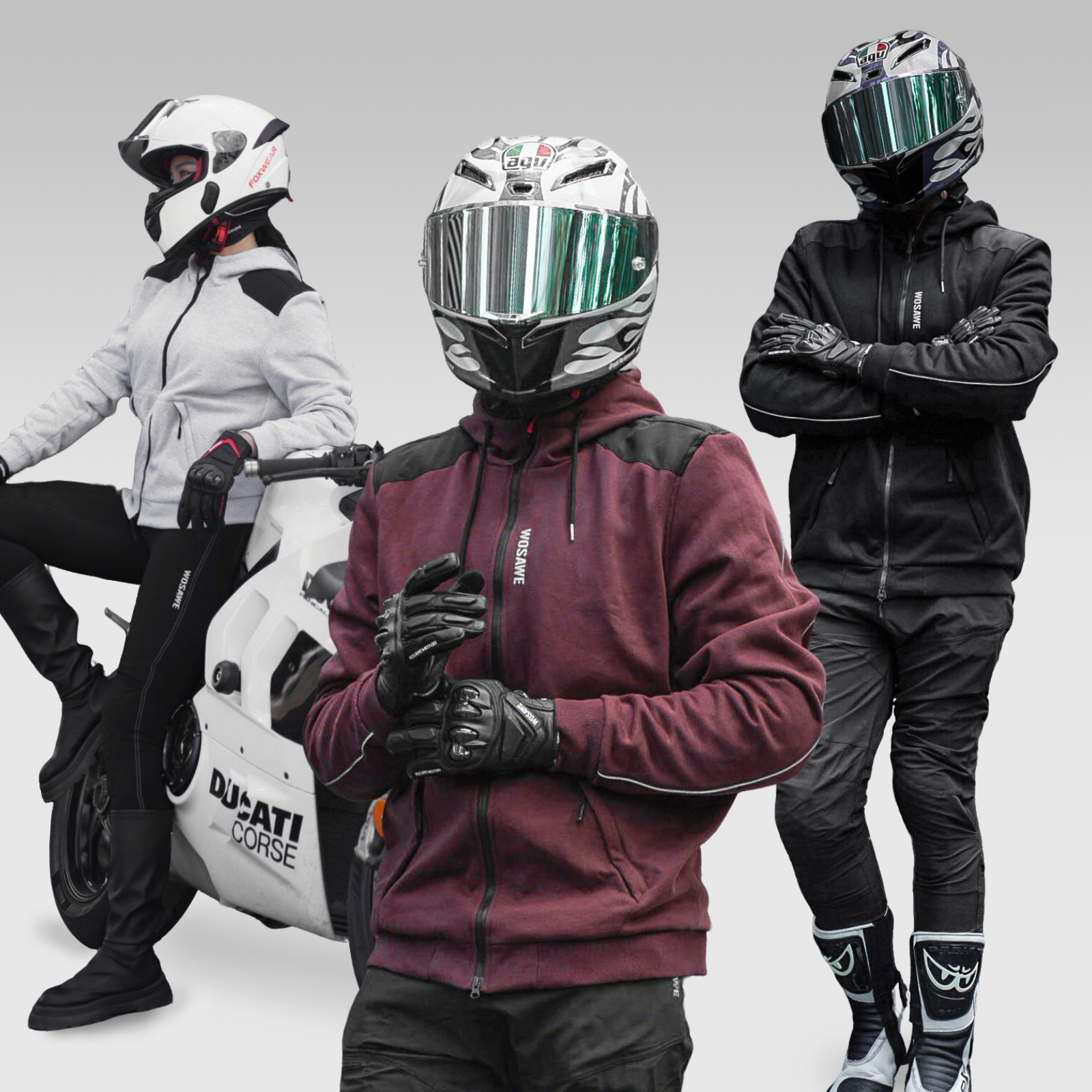 WOSAWE New Motorcycle Jacket W - Cycling Commute Clothes recension och pris