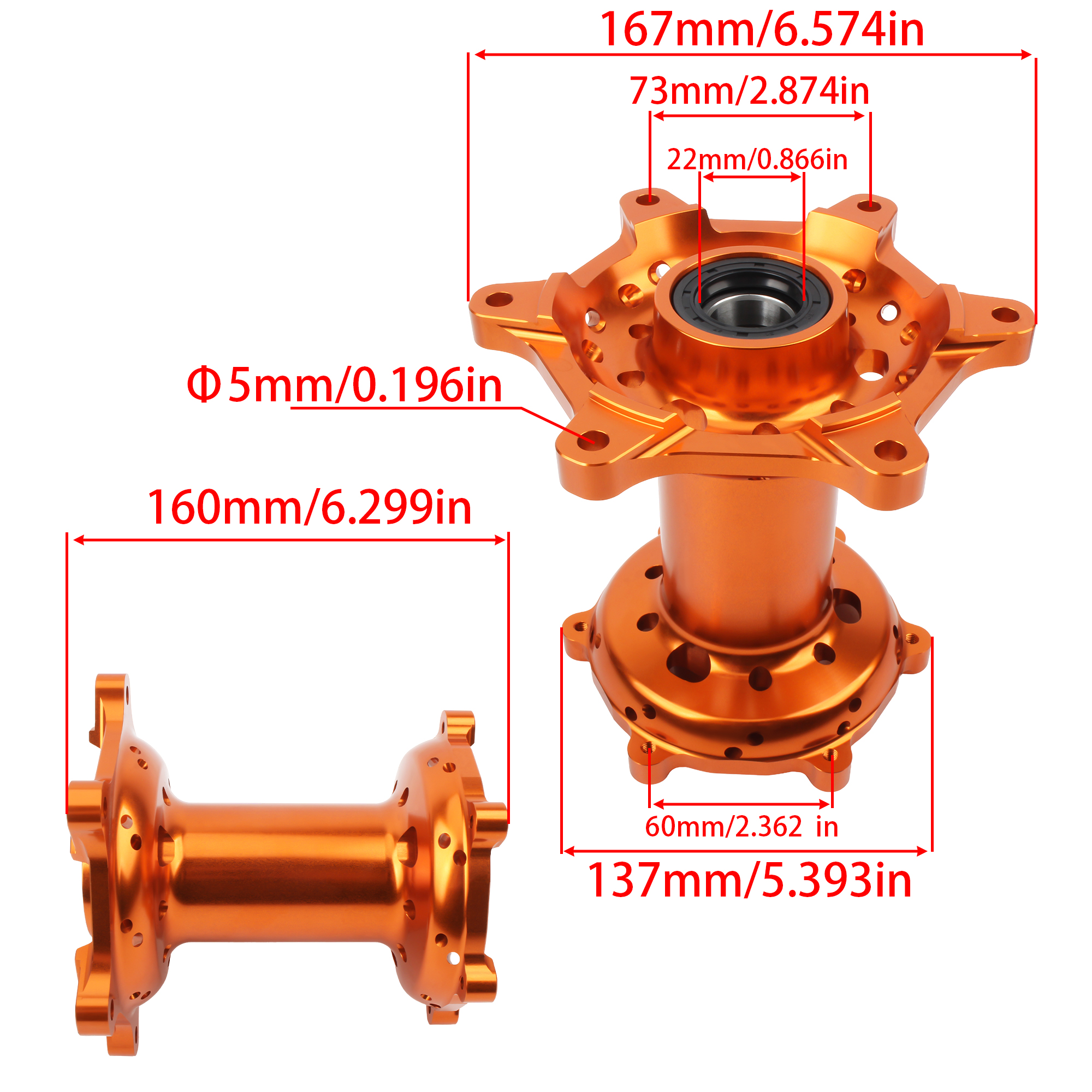 For KTM Husqvarna GASGAS HUSAB - Dynamo Hub Front recension och pris