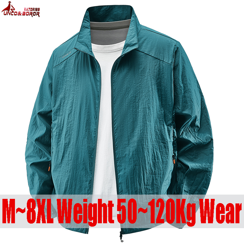 Plus Size 7XL 8XL Summer Quick - Cycling Commuter Jacket recension och pris