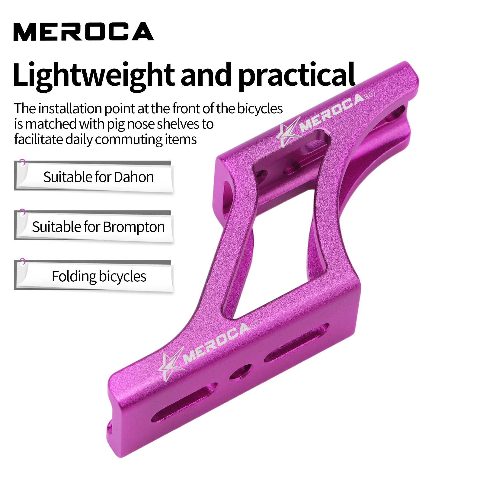 Meroca Folding Bicycle Front B - Cycling Commute Bag recension och pris