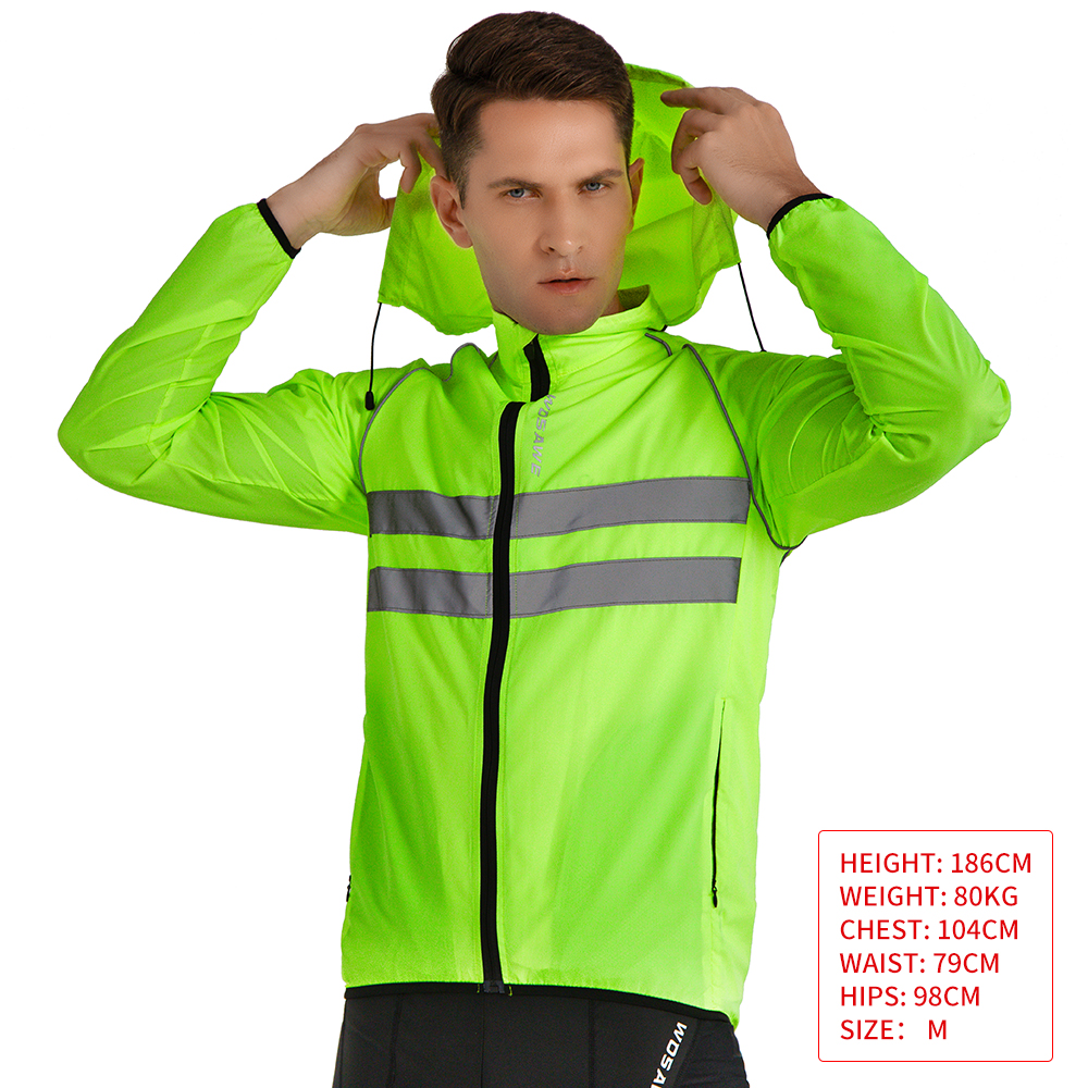 WOSAWE Ultralight Men's Cyclin - Cycling Commuter Jacket recension och pris