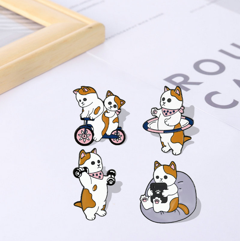 Funny Cats Enamel Pin Custom C - Cycling Commute Bag recension och pris
