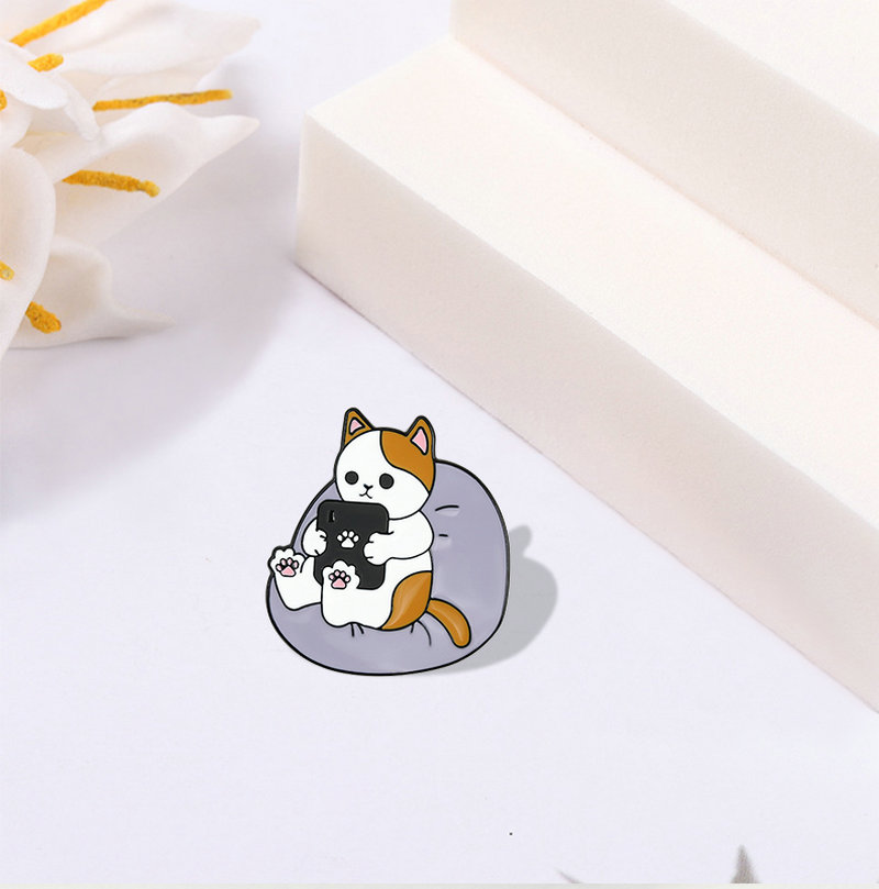 Funny Cats Enamel Pin Custom C - Cycling Commute Bag recension och pris