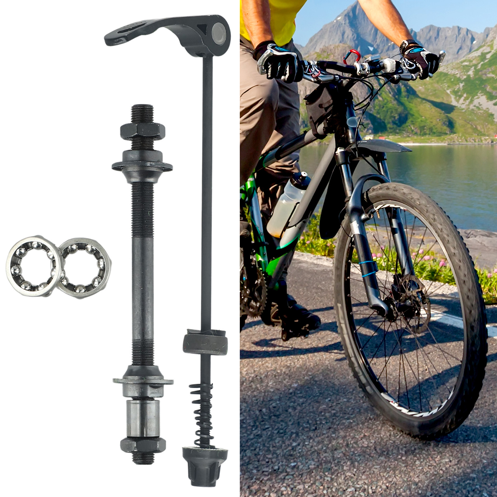 1 Set MTB Bike Axle Front Rear - Dynamo Hub Front recension och pris