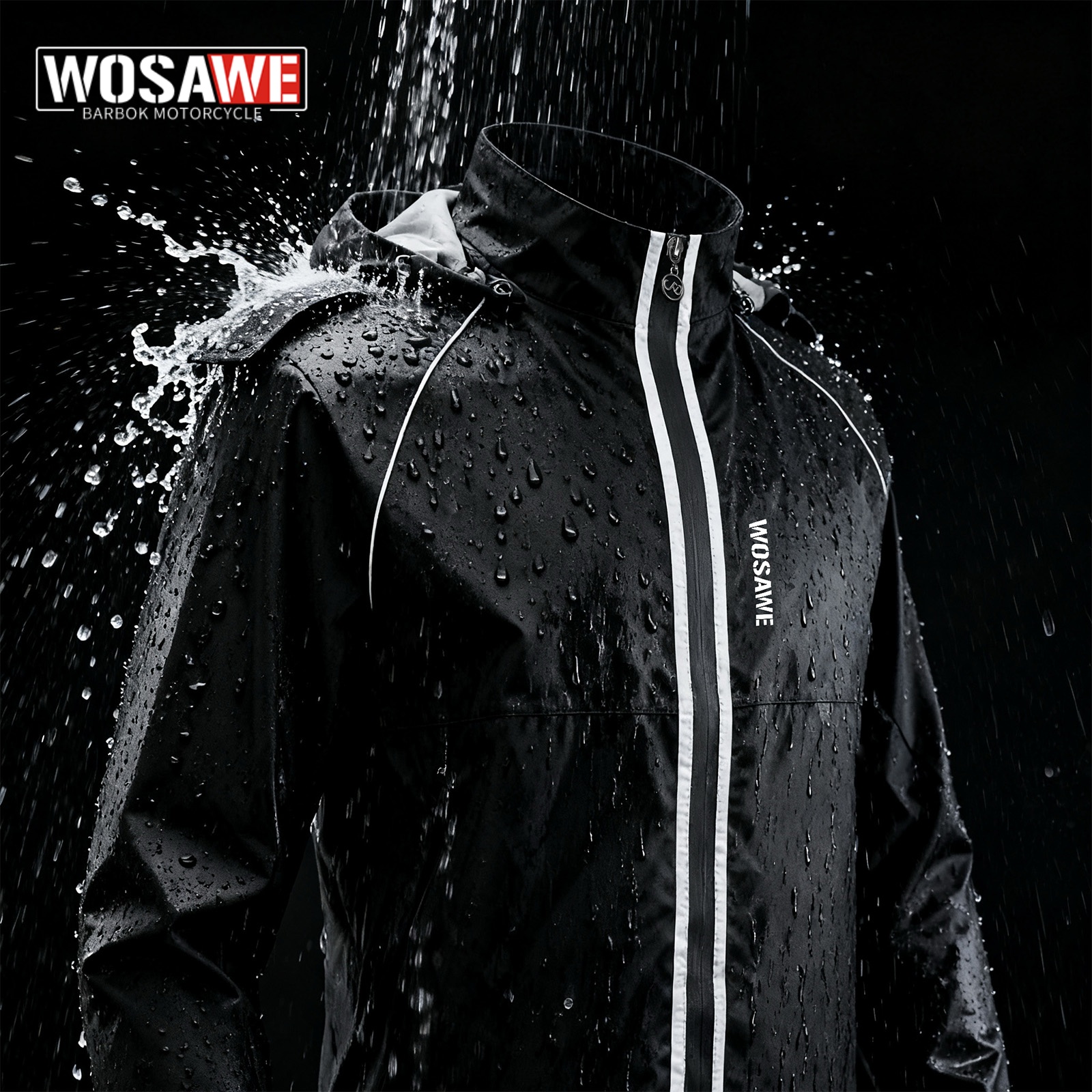 WOSAWE Reflective Motorcycle R - Cycling Commute Jacket recension och pris