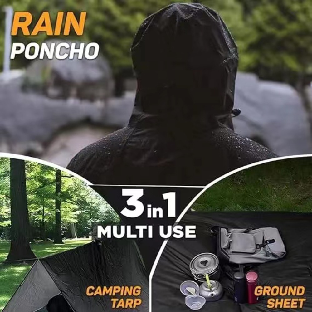 Waterproof Rain Poncho Lightwe - Cycling Rain Jacket Commute recension och pris